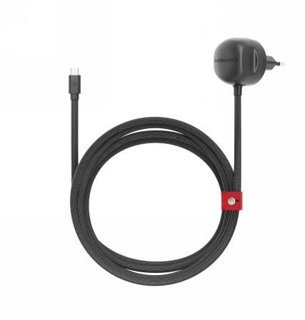 Twelve South PowerCord EU - ładowarka sieciowa 30W z kablem USB-C 3m (slate)