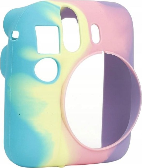 Pokrowiec LoveInstant Futerał Etui Pokrowiec Case Do Fujifilm Fuji Instax Mini 12 / Silikonowy / Tęcza