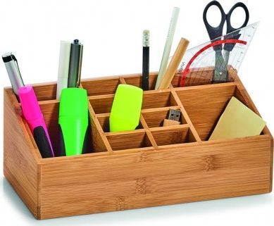 Zeller Zeller, Drewniany organizer, bambus, 25,4x12x10cm
