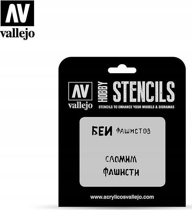 Vallejo Vallejo: Stencils - Soviet Slogans WWII 1