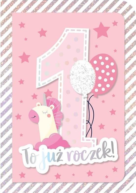 KUKARTKA Karnet B6 DK-834 Roczek (różowy)