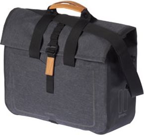 Basil Sakwa miejska pojedyncza URBAN DRY BUSINESS BAG 20L, mocowanie na haki, wodoodporny poliester, charcoal melee (BAS-17661)