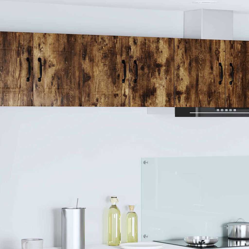 vidaXL Szafka kuchenna wisząca z półką wędzony dąb 30 x 31 x 40 cm