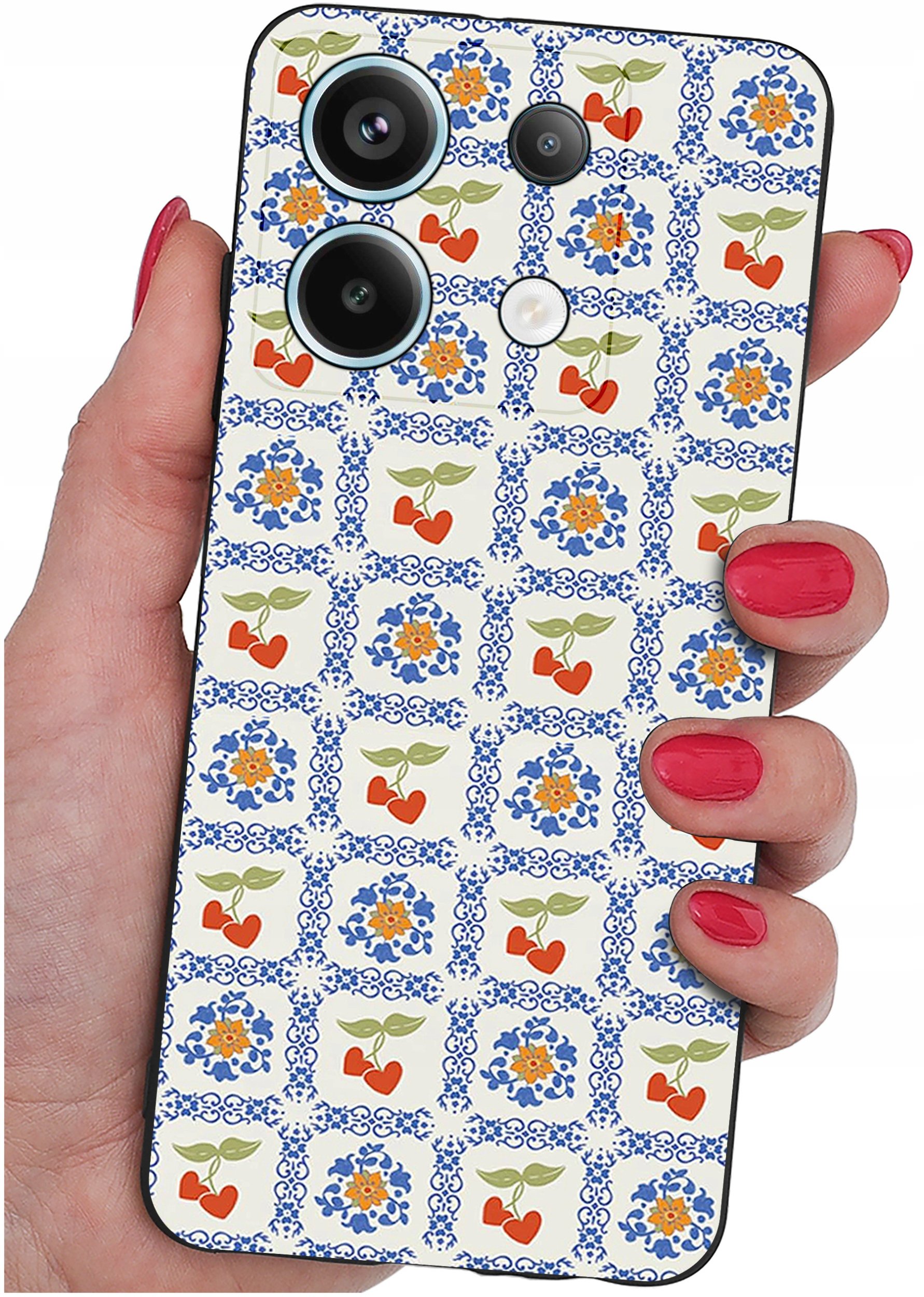 ETUI do Xiaomi Redmi Note 13 Pro 5G WZORY |SILIKONOWE MATT CASE +SZKŁO 9H