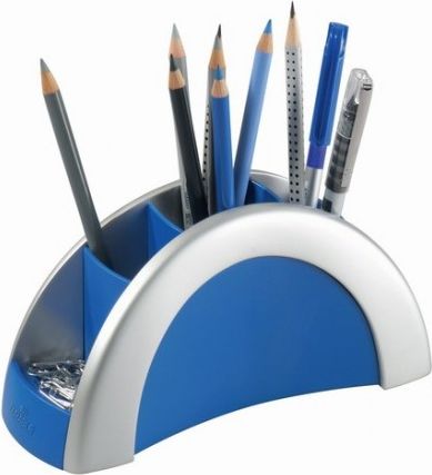 Durable Przybornik na biurko Pen Holder Vegas srebrny (772023)