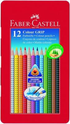 Faber-Castell Kredki Grip 2001 opakowanie metalowe 12 sztuk