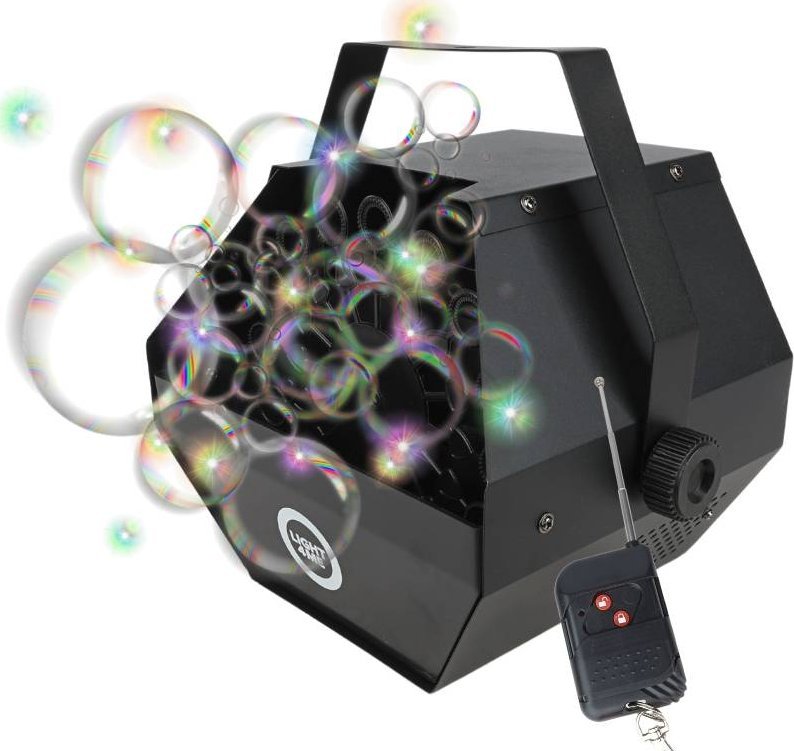 LIGHT4ME BM1 IR wytwornica baniek mydlanych wydajna pilot na podczerwień