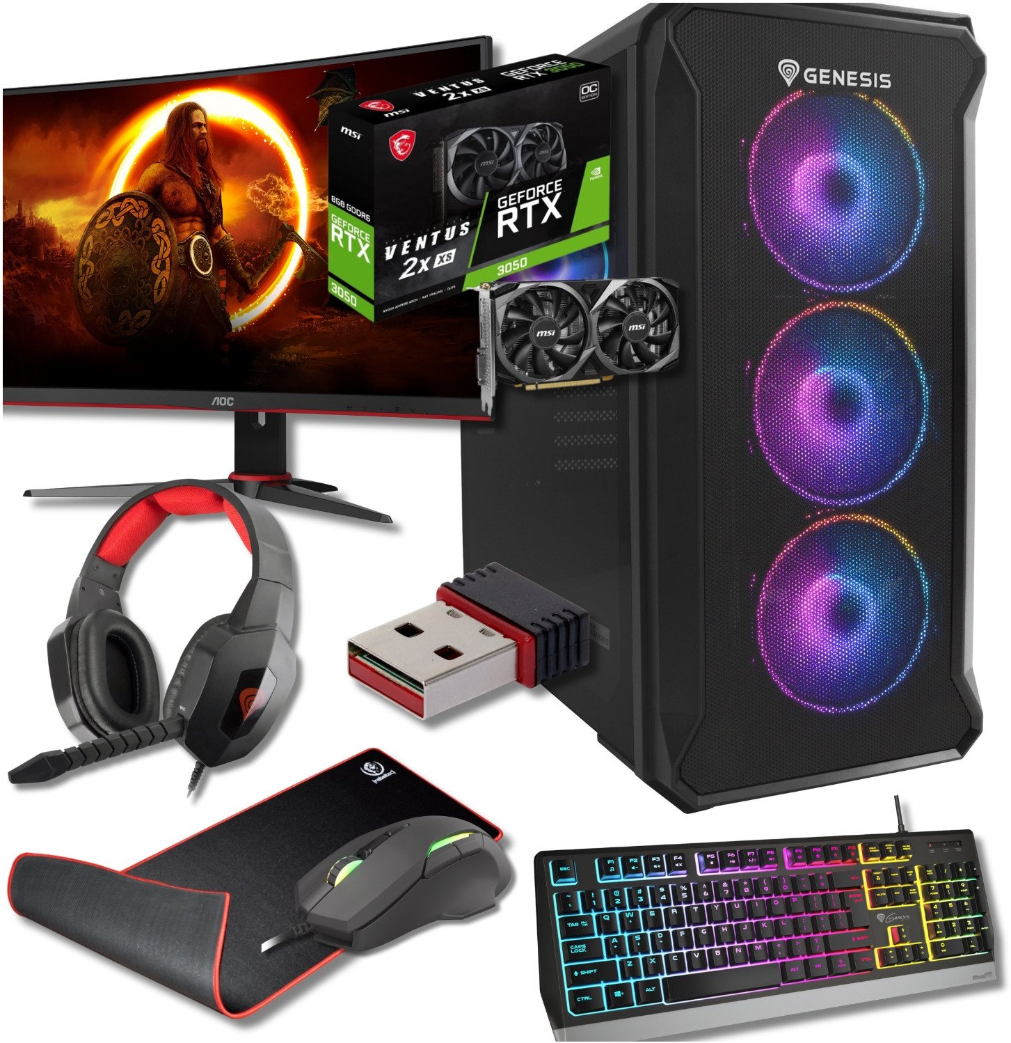Komputer BSG Raptor V17 AMD Ryzen 5 NVIDIA GeForce RTX 4060 32GB DDR4 1000GB SSD Windows 11