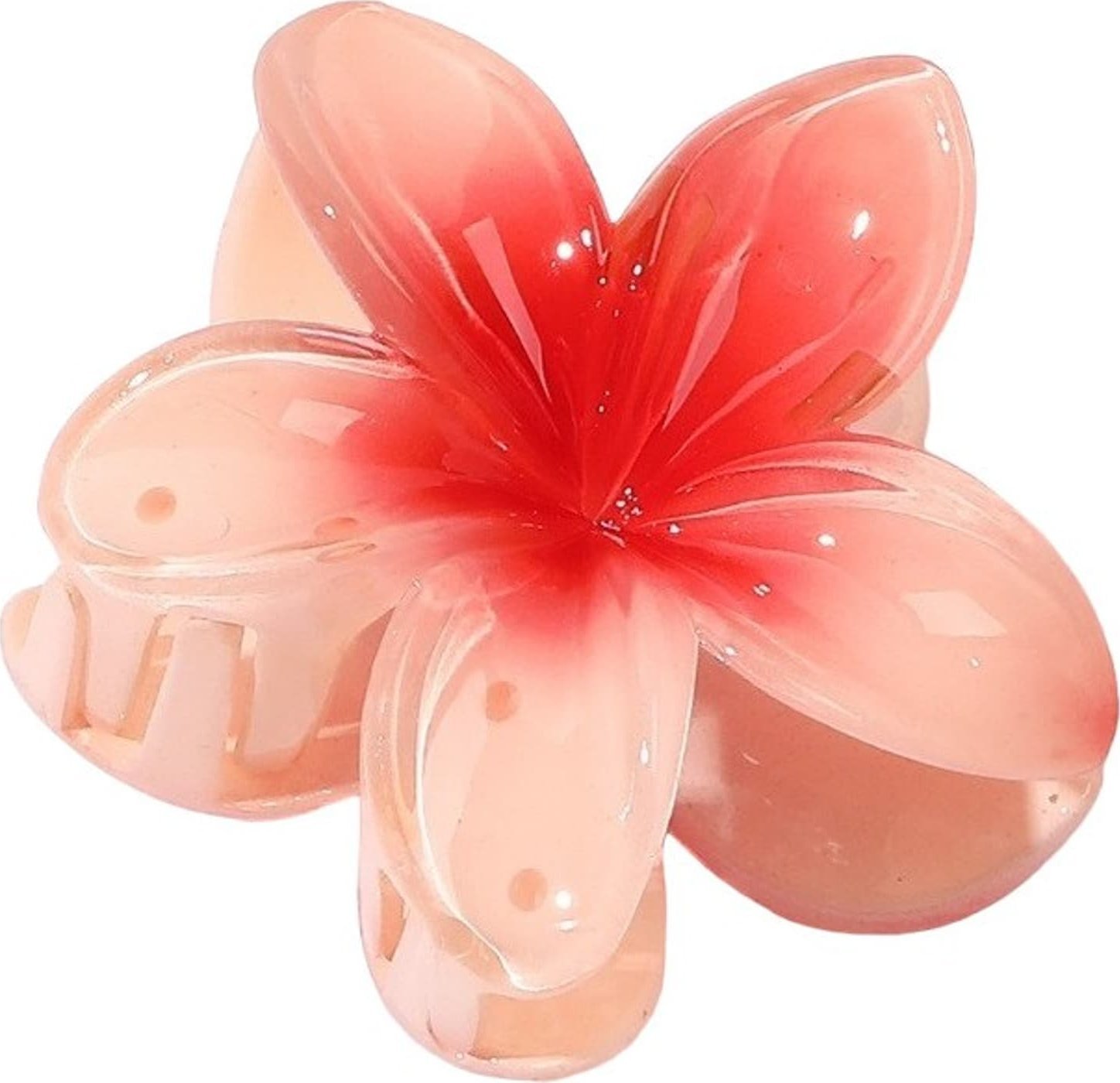 Upominkarnia Spinka do włosów klamra XL kwiat ombre 7,5x8cm SP269R