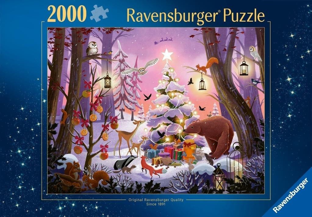 Puzzle 2D: Święta w lesie 2000el EDUKAMP