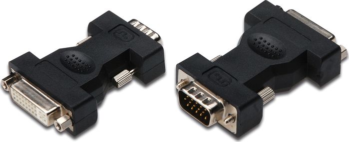 Adapter AV Digitus DVI-I - D-Sub (VGA) czarny (AK-320505-000-S)