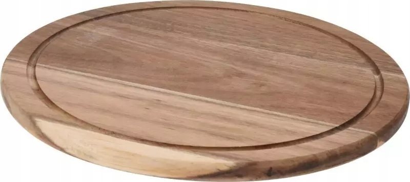 Deska do krojenia Excellent Houseware Deska do krojenia drewniana akacja, okrągła, Ø 30 cm