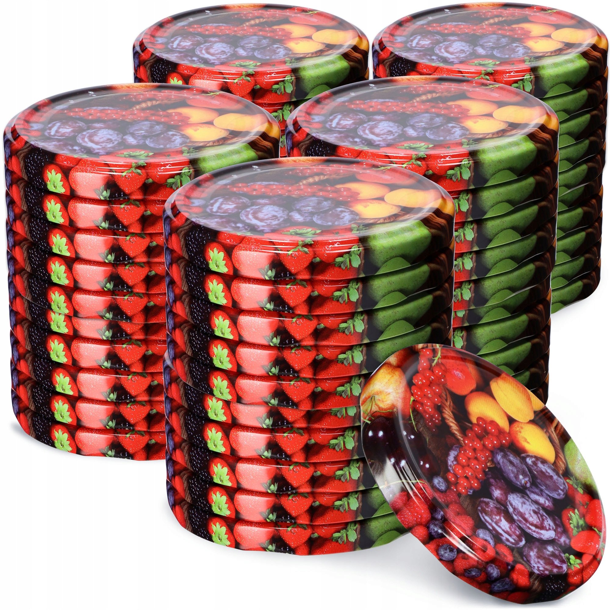 KADAX 50x Zakrętki Do Słoików Fi 66 Nakrętki Na Słoiki Wieczka Przetwory