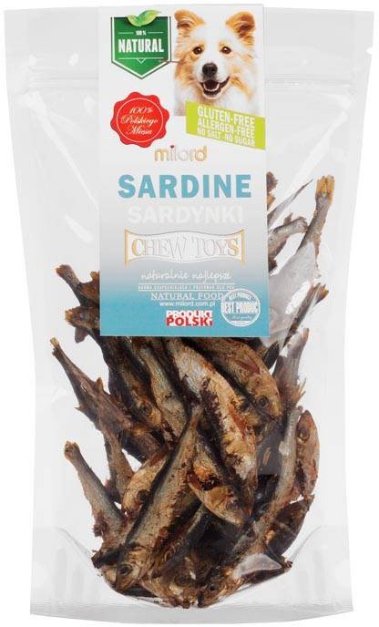 Milord Naturalny przysmak dla psa suszone sardynki 150 g