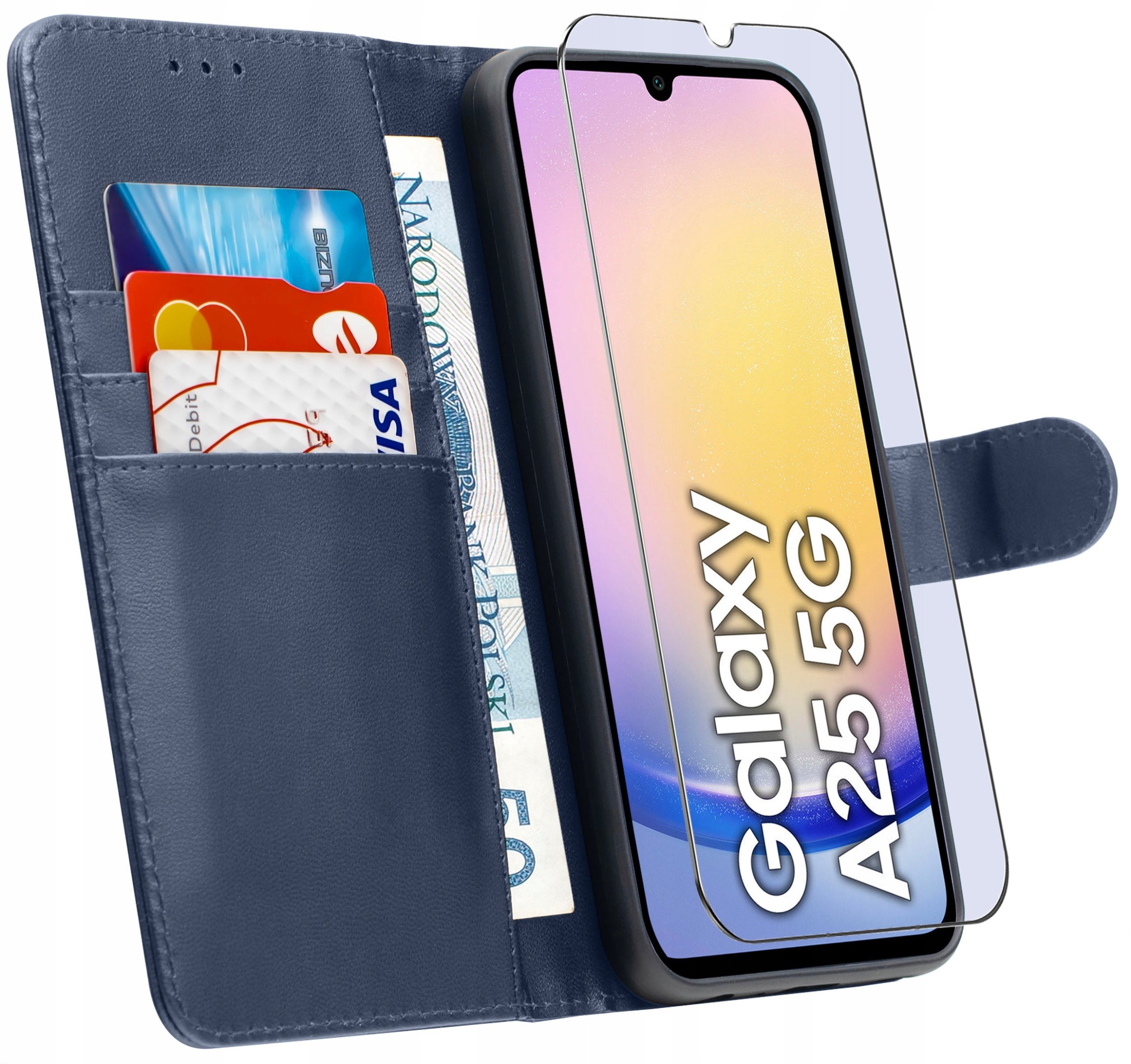 ETUI do Samsung A25 5G | SKÓRZANE PORTFEL BOOK TOKRA CASE CLASSIC + SZKŁO