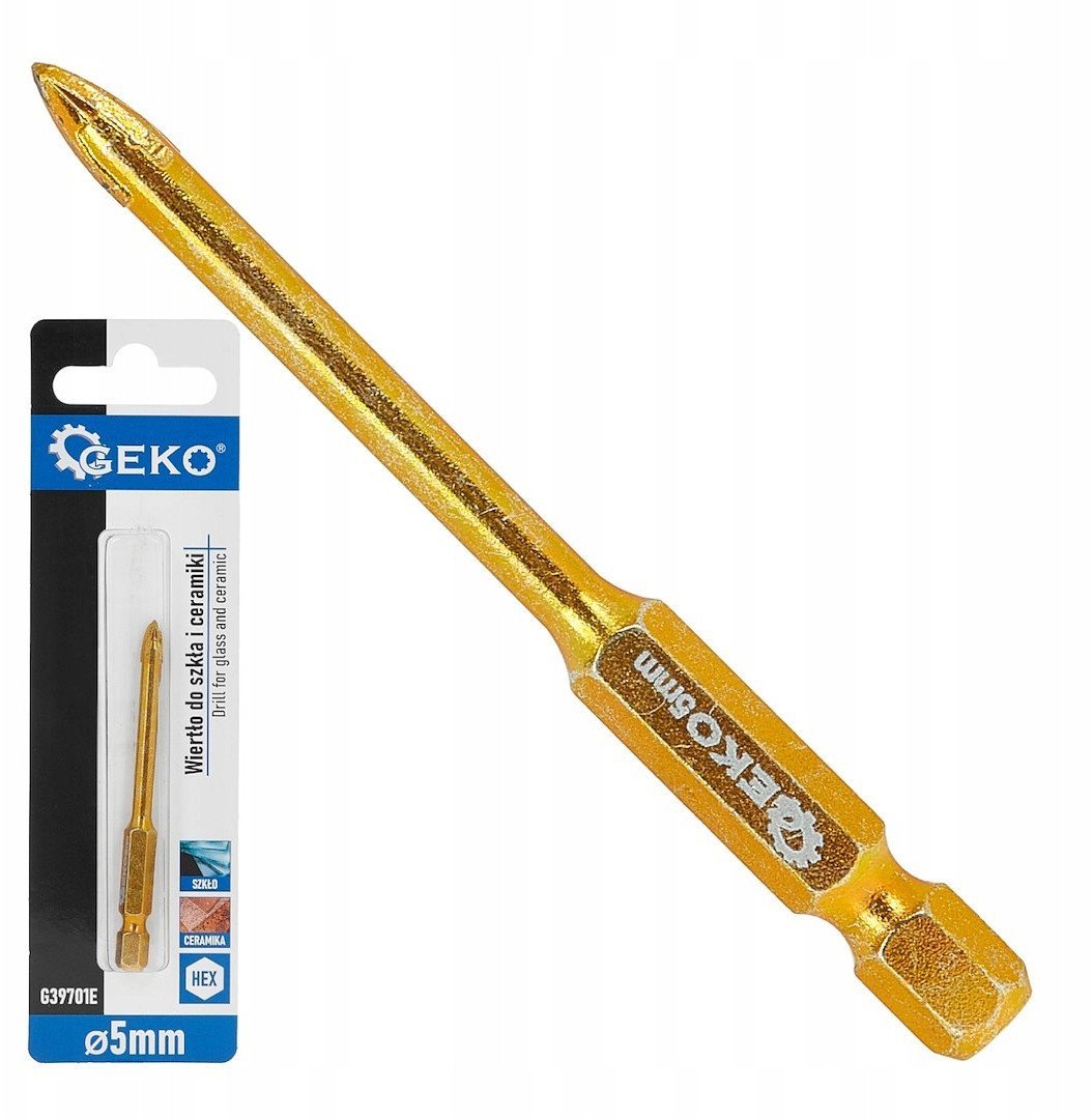 Wiertło do szkła i ceramiki HEX 5mm (500)