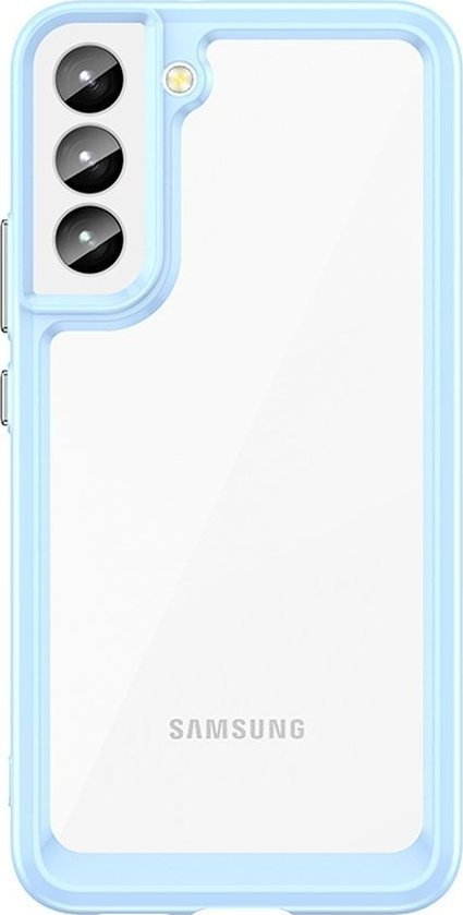 Braders Etui Outer Braders sztywny pokrowiec z żelową ramką do Samsung Galaxy S22 Plus niebieski