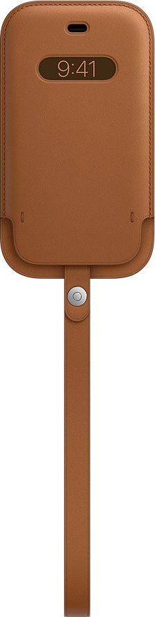 Apple APPLE iPhone 12 mini Leather Sleeve with MagSafe Saddle Brown
