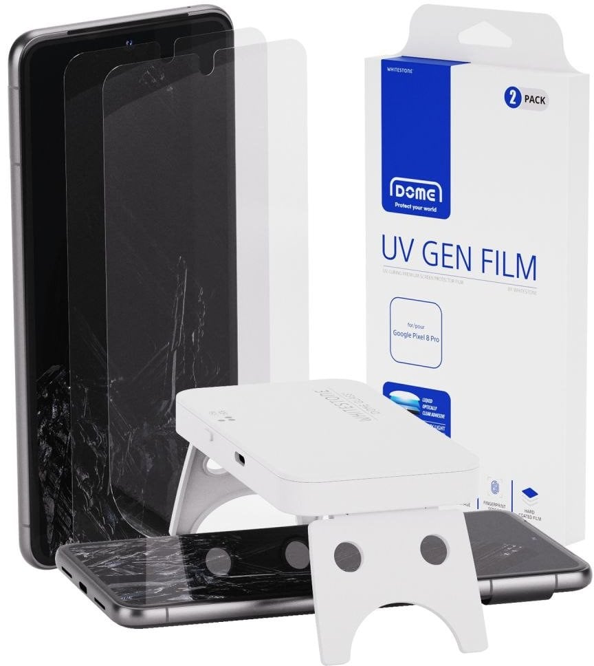 FOLIA OCHRONNA WHITESTONE DOME UV GEN FILM 2-PACK GOOGLE PIXEL 8 PRO CLEAR