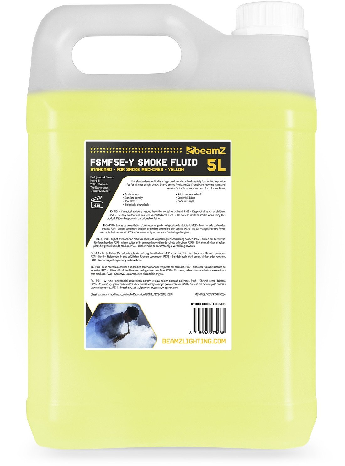 Płyn do wytwornicy dymu 5L FSMF5E-Y BeamZ ECO one size