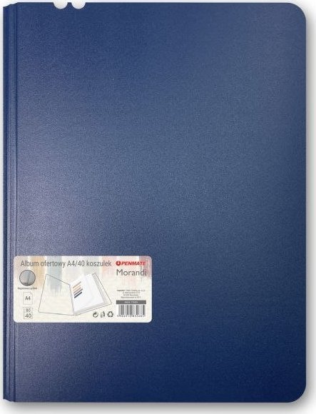 Album ofertowy PENMATE Morandi A4 40 koszulek granatowy