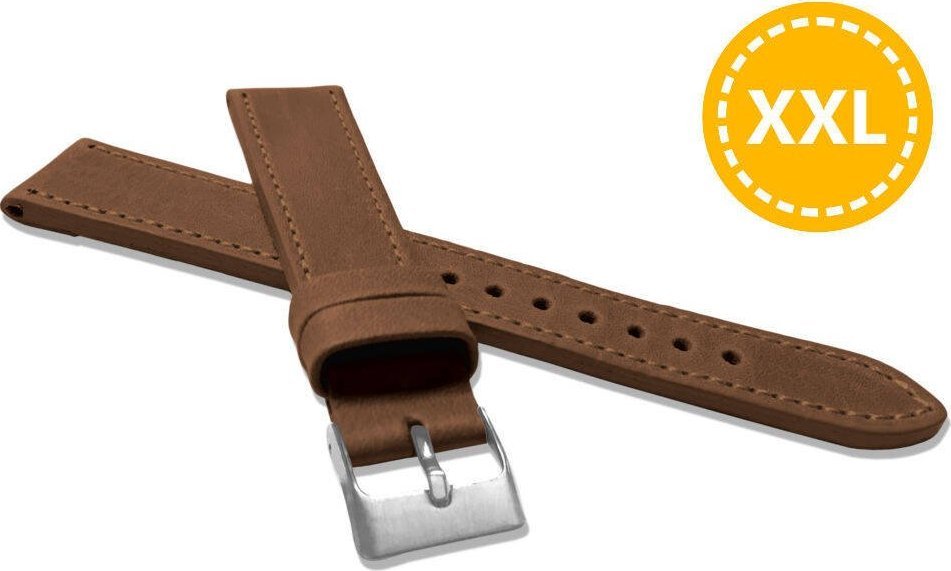 Lavvu Skórzany pasek do zegarka 20 mm XXL Lavvu LSAXE20 skóra licowa