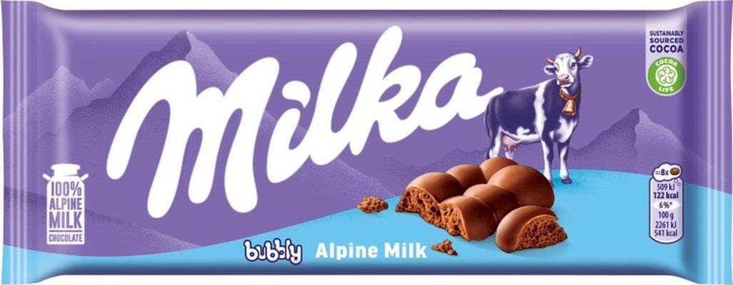 Milka Czekolada mleczna Bubbly 90 g