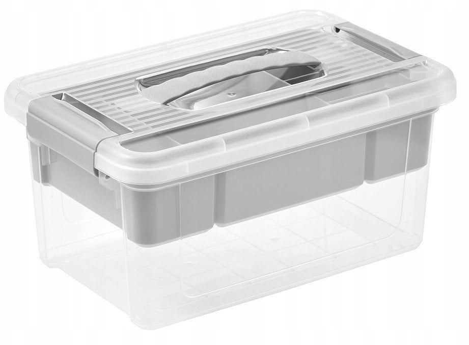 Kaste ar vaku un organaizeru organizer box Henri 19x29x14cm 5L gaisi peleka/caurspidiga 4052396112160