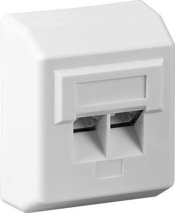 PremiumCord PREMIUMCORD Zásuvka 2xRJ45 na omítku, UTP Cat5e