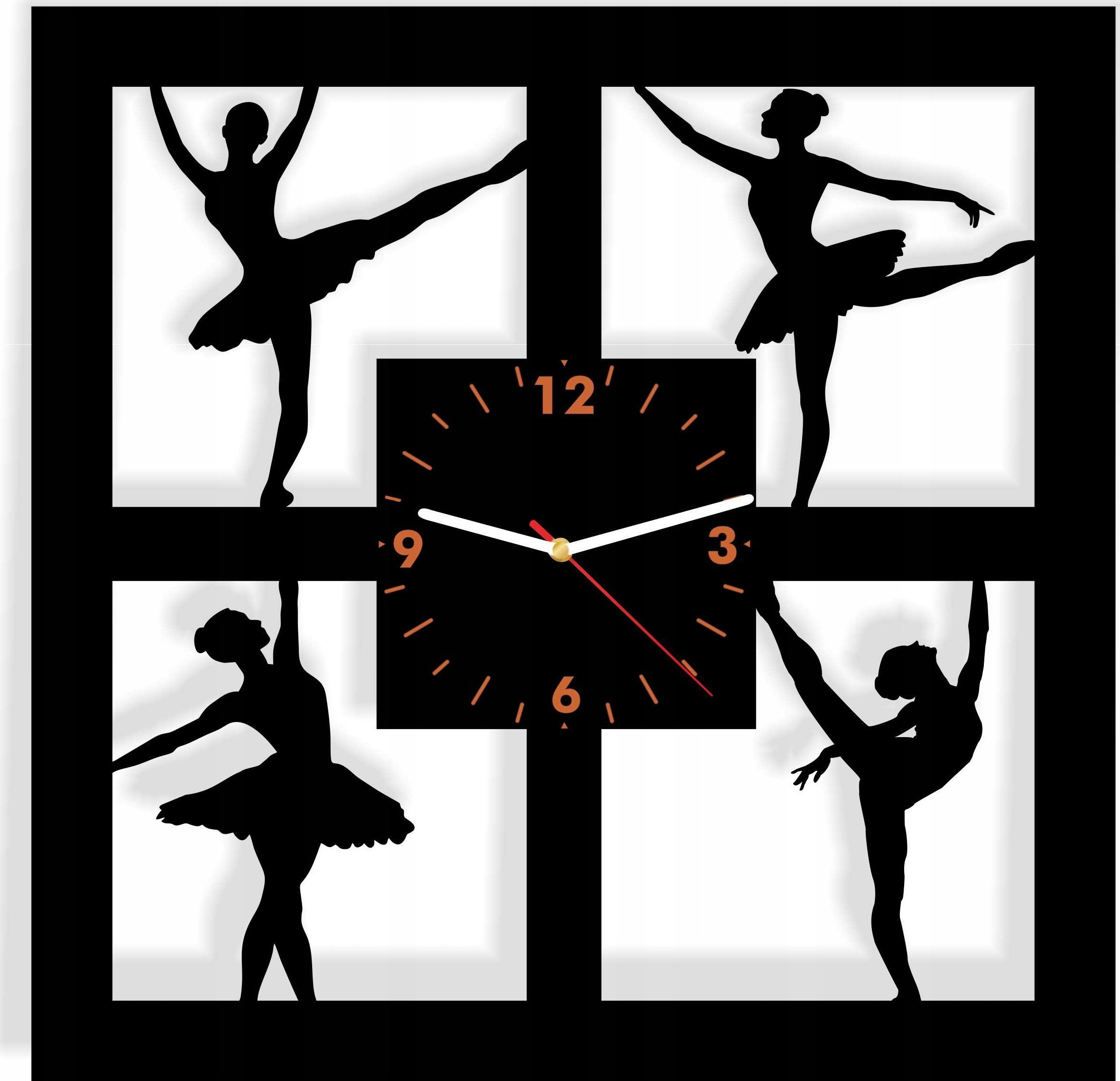 naSciane Zegar ścienny BALET BALETNICA wyprzedaż NA PREZENT