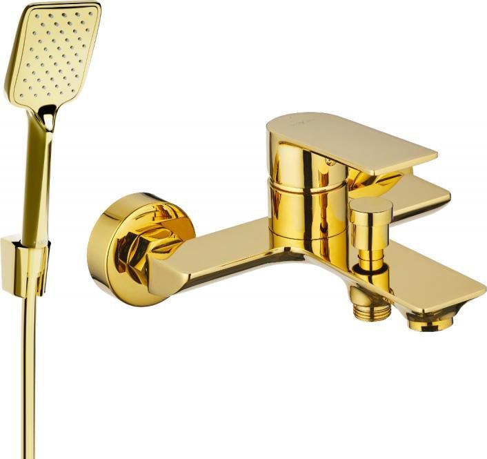 Bateria prysznicowa Mexen Mexen Alexa R62 bateria wannowa z zestawem prysznicowym, złota - 7123R62-50