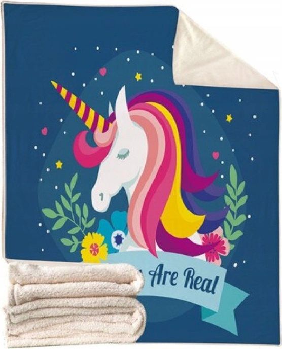 Pan i Pani Gadżet Koc z jednorożcami