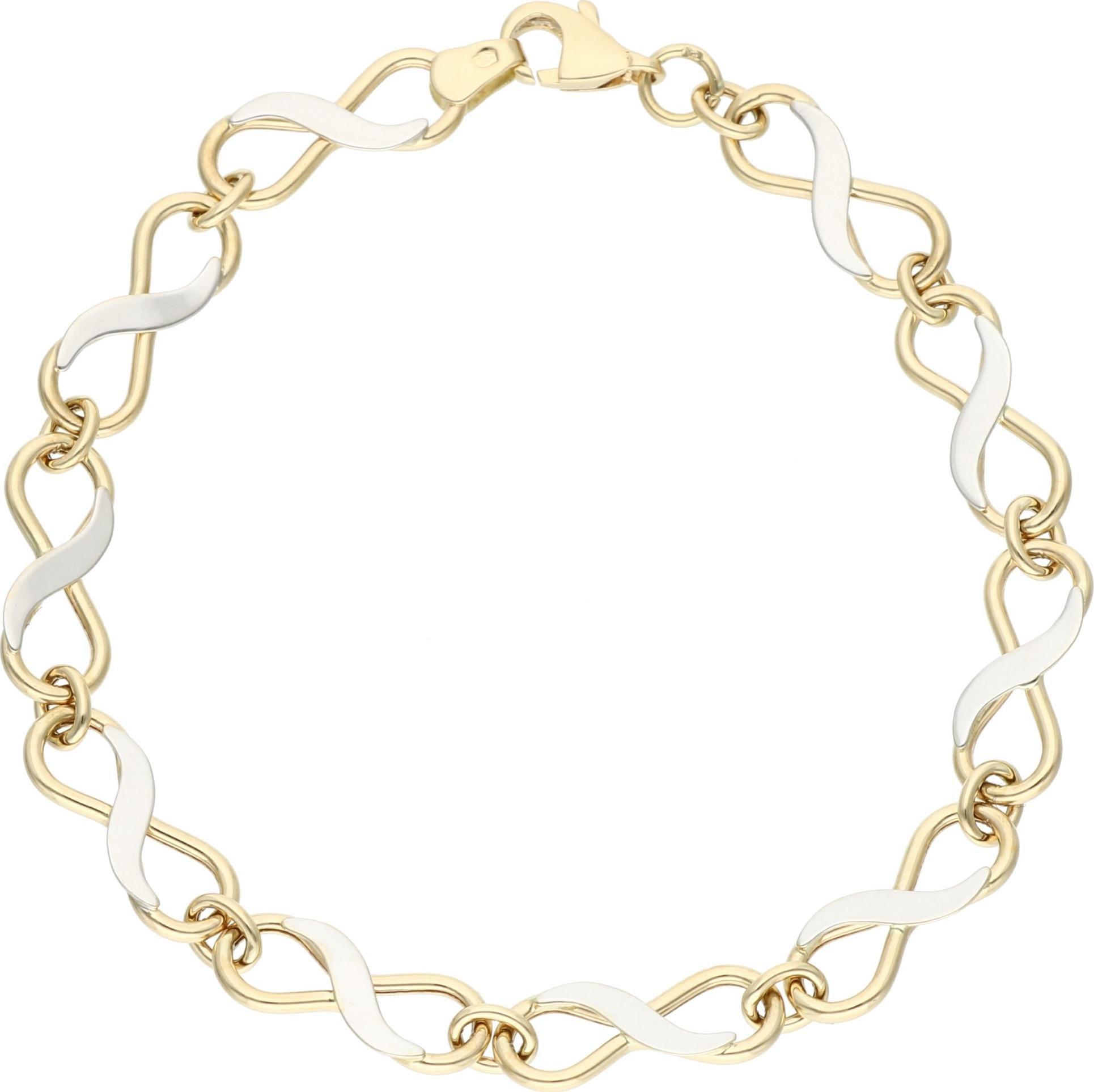 Rosanto Złota bransoleta z nieskończoności 19 cm 585 14k