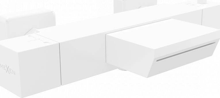 Bateria wannowa Mexen Cube ścienne biały