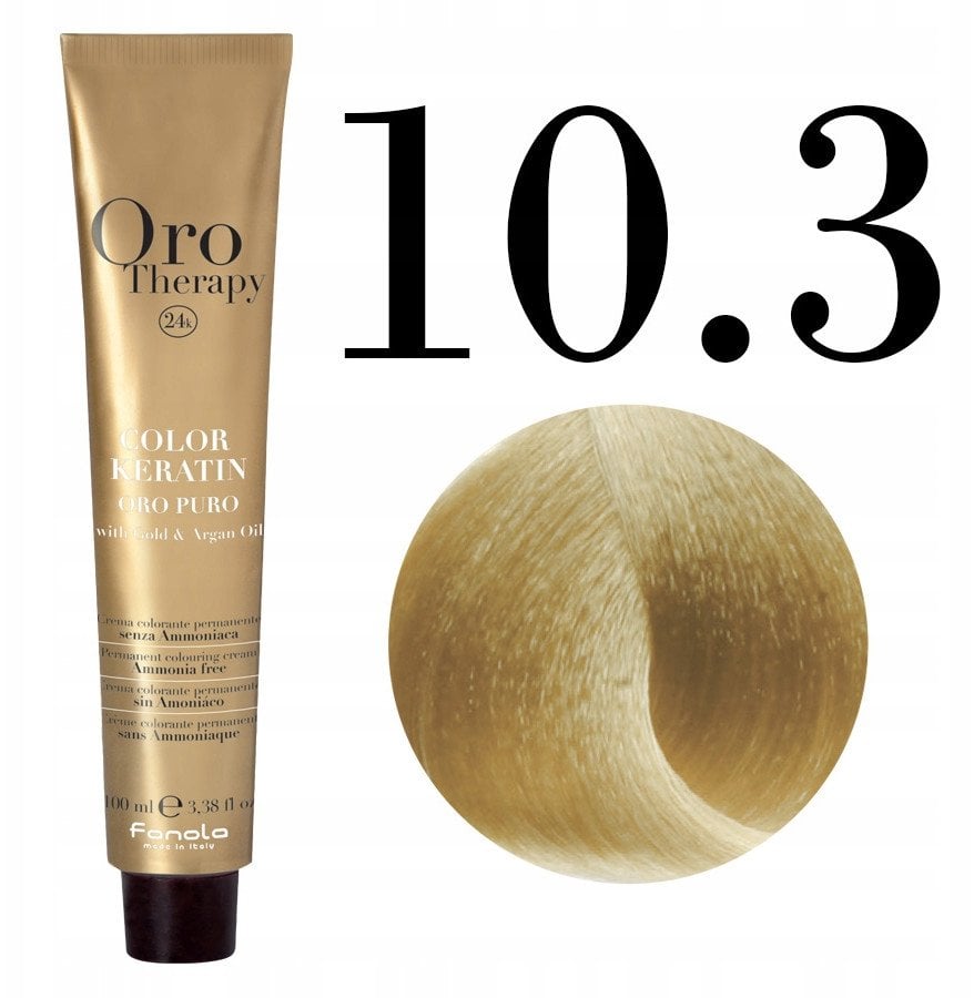 Fanola Oro Therapy Color Keratin Oro Puro 10.3 100 ml
