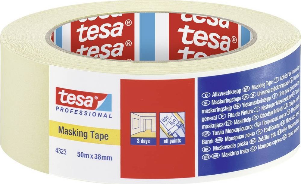 Tesa Tesa Paper Masking Tape 50mx38mm Standard beige 04323
