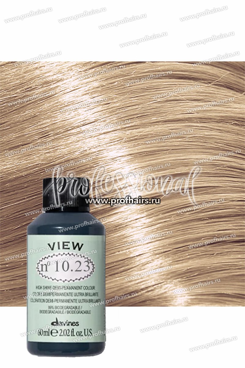 Davines, View, Demi-Permanent Hair Dye, 10.23 , 60 ml For Women