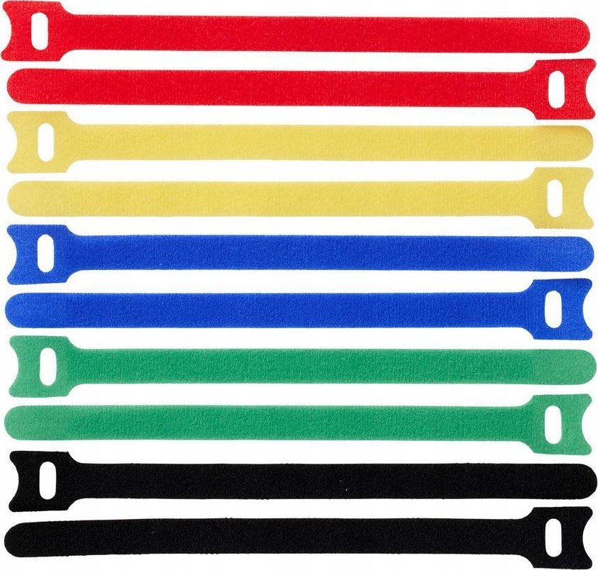 ProXtend ProXtend Hook and Loop 20cm x 12mm Multi 10pcs