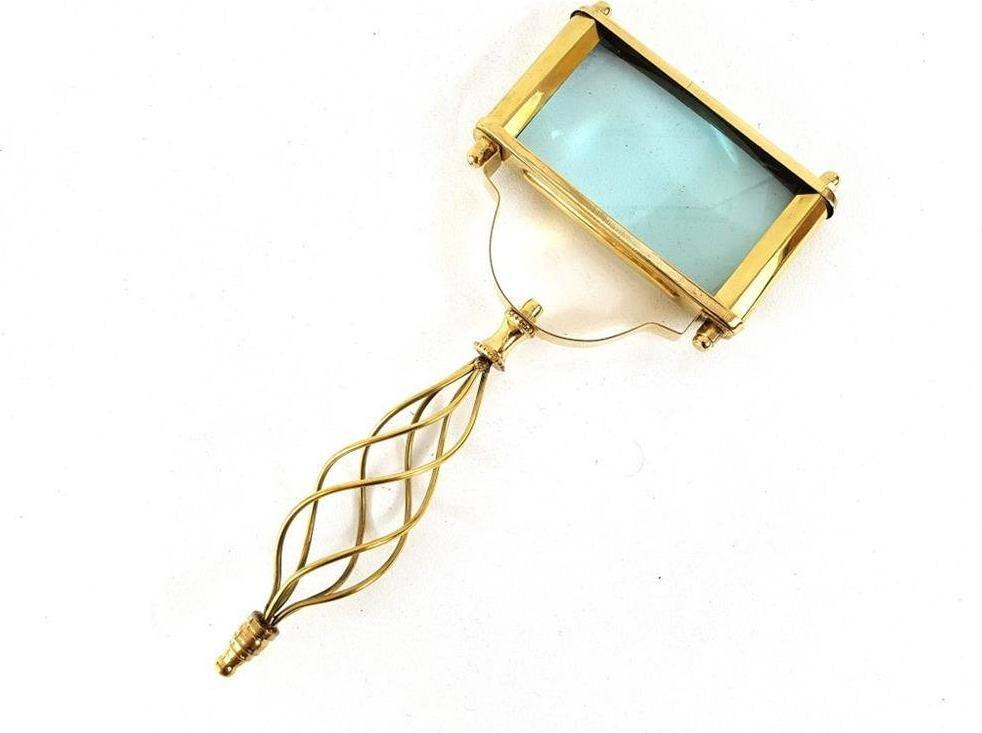 Upominkarnia Duża lupa mosiężna z drucianą rączką - 70718