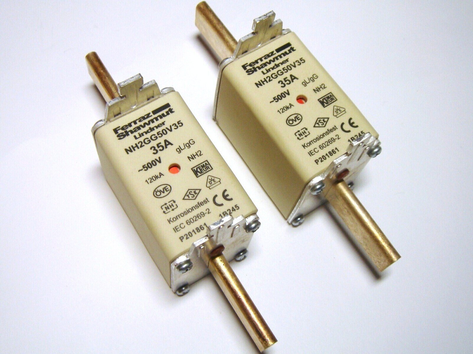 Wkładka bezpiecznikowa NH 2C 35A 500VAC gG P201861