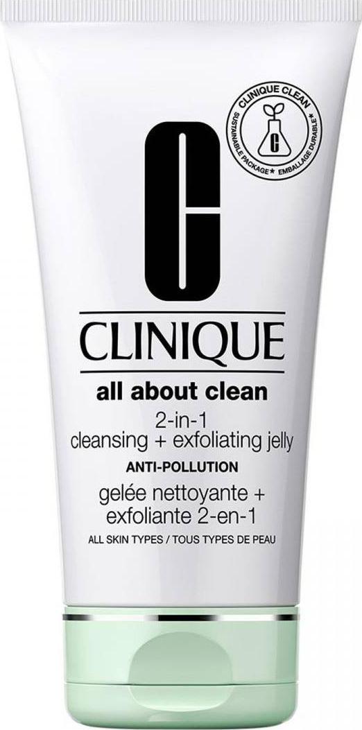 Clinique All About Clean 2-in-1 Cleansing Exfoliating Jelly delikatny głęboko oczyszczający żel do mycia twarzy 150ml