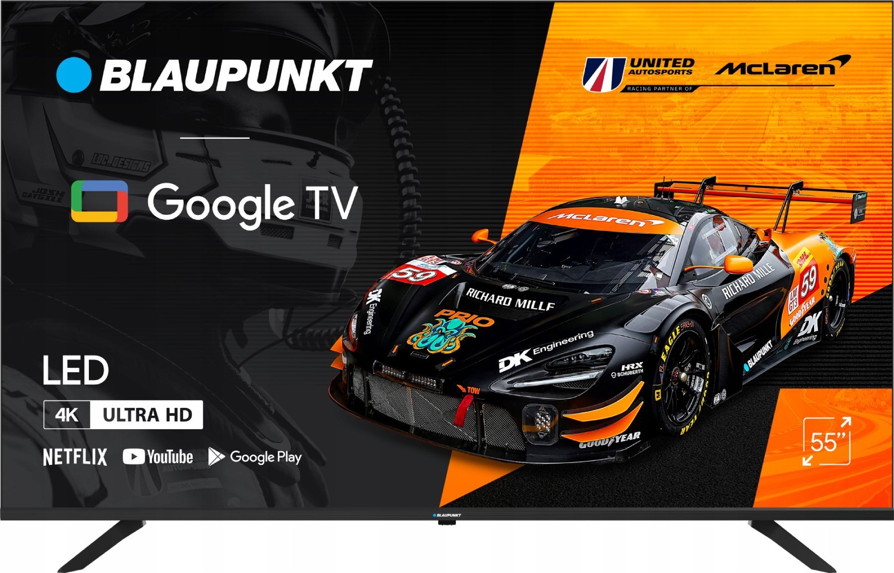 TV 55" Blaupunkt 55UGC5500S 4K UHD, GoogleTV, WiFi, BT
