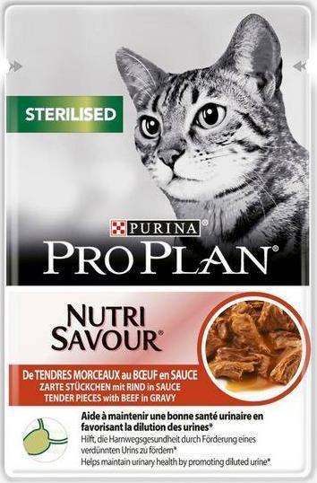 Purina Saszetka z Wołowiną dla sterylizowanych kotów 85g