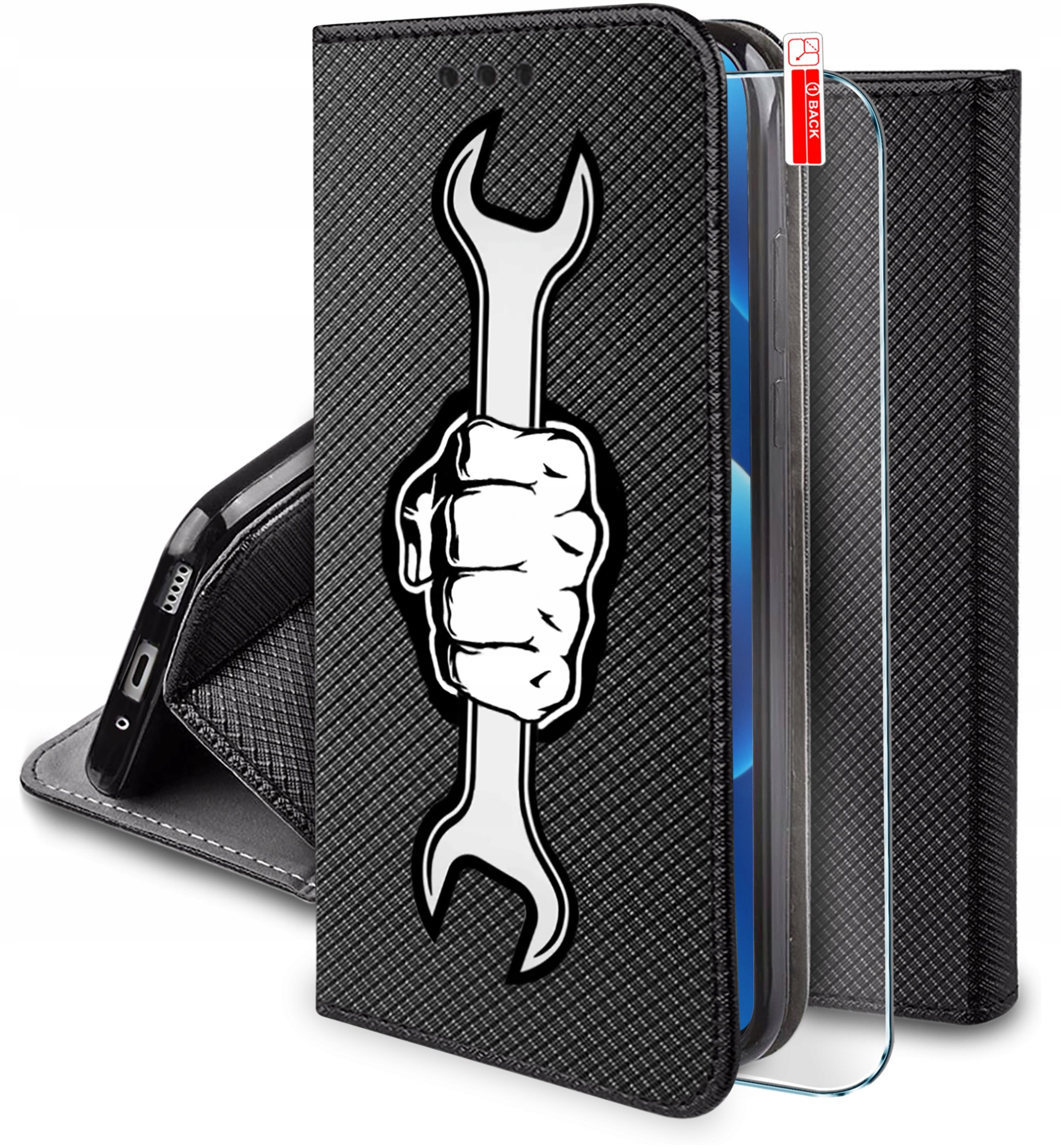 Etui do Honor 400 MAGNET WZORY CASE PORTFEL + SZKŁO 9H