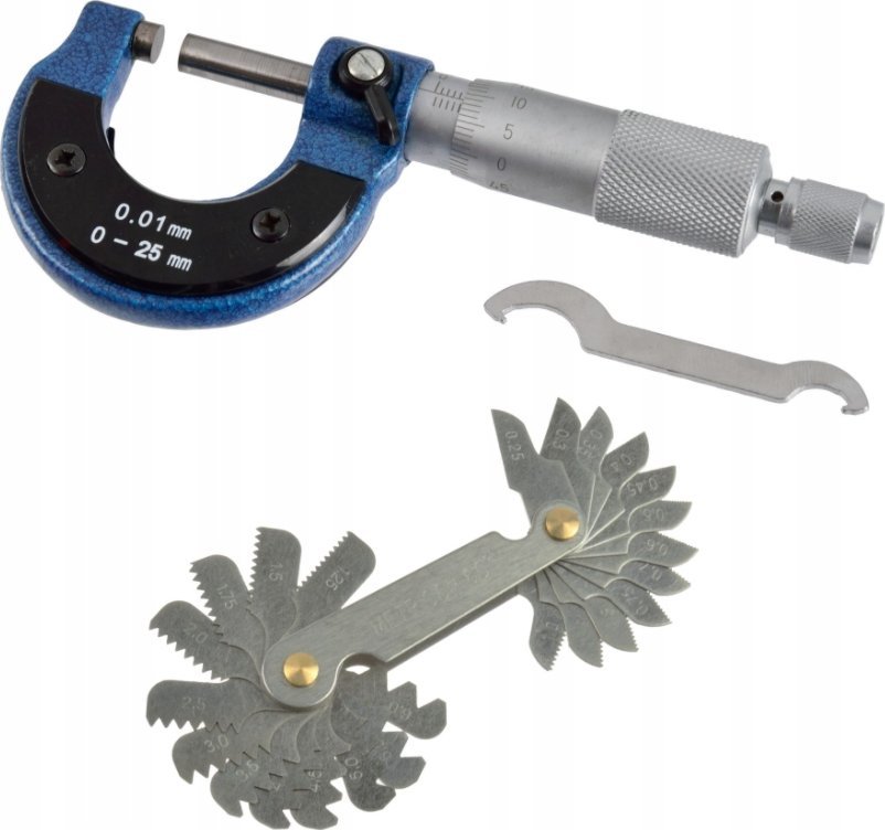 Geko Mikrometr analogowy 0-25mm 0-01mm (50)