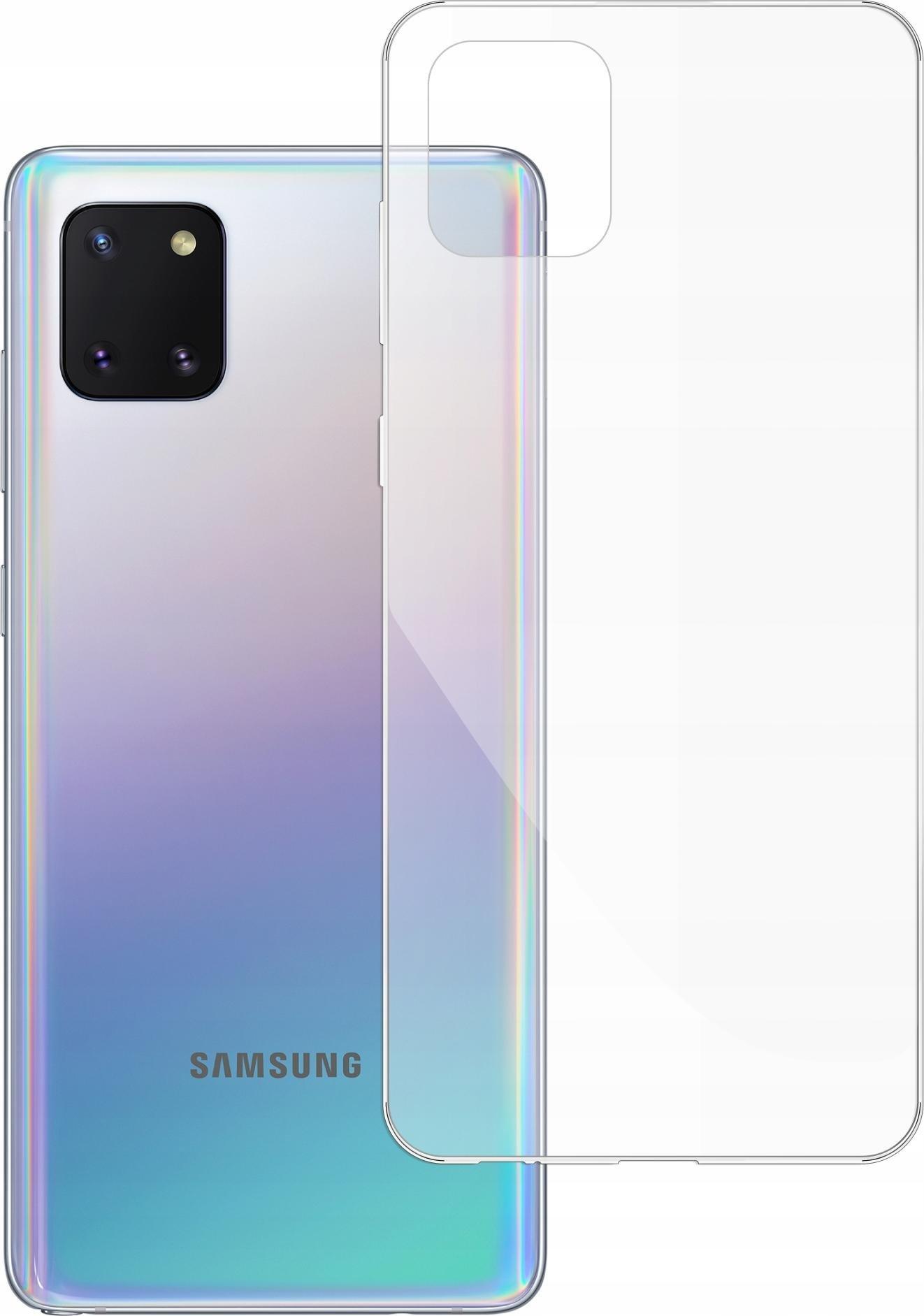 etumi Etui Do Samsung Galaxy S10 Lite Gumowe Slim Clear Pokrowiec Ochronny / Futerał Obudowa / Ochrona Clear Cover Bezbarwne Slim Case0158