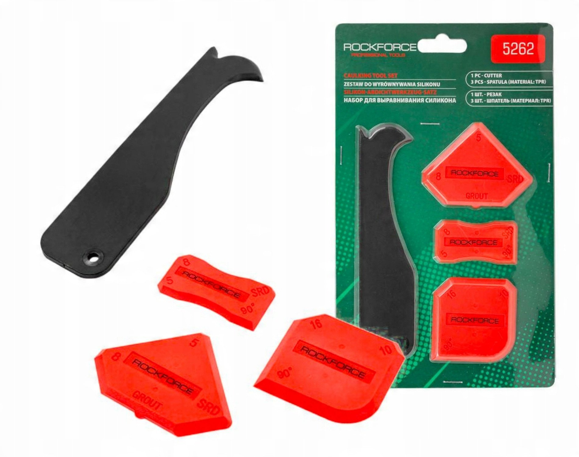 Zestaw szpatułek do usuwania nadmiaru silikonu/uszczelniacza