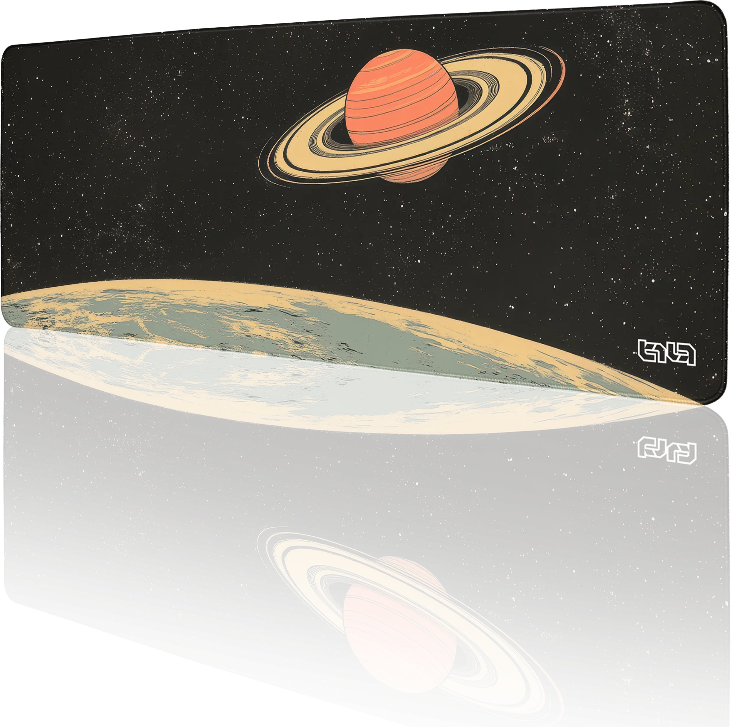 DUŻA PODKŁADKA POD MYSZKĘ Z Księżyców Saturna 80x30 TILT Gamingowa Prezent