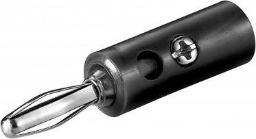 Goobay Wtyk bananowy czarny 11373