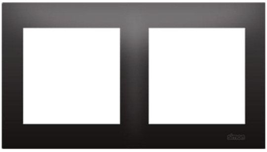 Kontakt-Simon Ramka podwójna Simon54 uniwersalna antracyt (DR2/48)